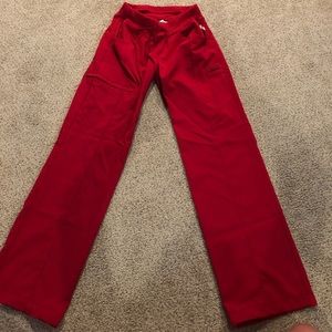 Cherokee infinity red scrub pants